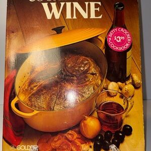 1980 COOKING WITH WINE Paperback Cook Book by BETTY CROCKER